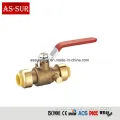 Aluminium Level Handle Brass Ball Valve as-BV039